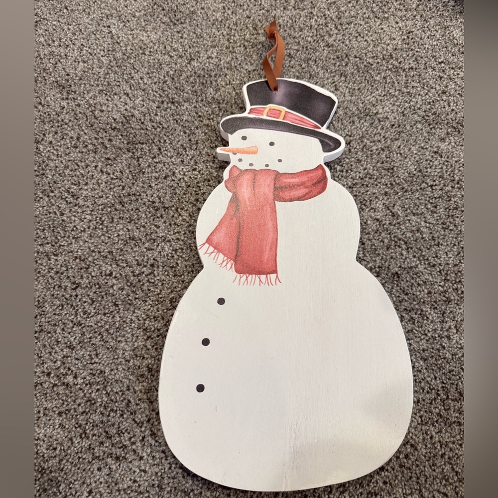 Festive Snowman Hanging Decoration